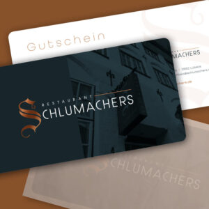 Genussgutscheine vom Restaurant Schlumachers in Lübeck zum verschenken